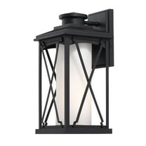 Minka Lavery Lansdale 15 1/2" High Matte Black Outdoor Wall Light