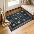 thumbnail image 2 of TURCURNO Black 2x3 Small Area Rug, Vintage Boho Washable Entryway Rug Low Pile Soft Non Slip Rug Distressed Rug Indoor Retro Carpet for Bathroom Kitchen Bedroom, 2 of 11