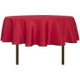 thumbnail image 1 of LAICAIW Round Tablecloth-60 Inch-Water Resistant Spill Proof Washable Polyester Table Cloth Decorative Fabric Table Cover for Dining Table, Buffet Parties and Camping, Red, 1 of 7