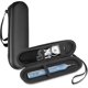 thumbnail image 1 of Estuche para cepillo de dientes eléctrico, bolsa de lavado de cuero sintético, estuche protector de EVA, juego de viaje negro para niños, estuche de almacenamiento práctico, duradero, higiénico, a pru, 1 of 4