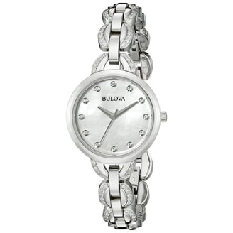 Ladies Diamond MOP Watch 96P108 - Walmart.com