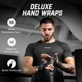 thumbnail image 2 of Hayabusa Deluxe Boxing Hand Wraps For Men and Women MMA, Kickboxing and Muay Thai - Black, 180, 2 of 6