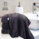 thumbnail image 4 of Toallas de baño Cosy Family, 4 unidades, microfibra, 69 x 137 cm, color gris oscuro, 4 of 7