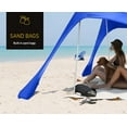thumbnail image 2 of Sun Shelter Beach Shade Canopy by SkyBed, UPF 50+, Durable, Lightweight, 2-Pole, XL, Cool Gray, 2 of 11