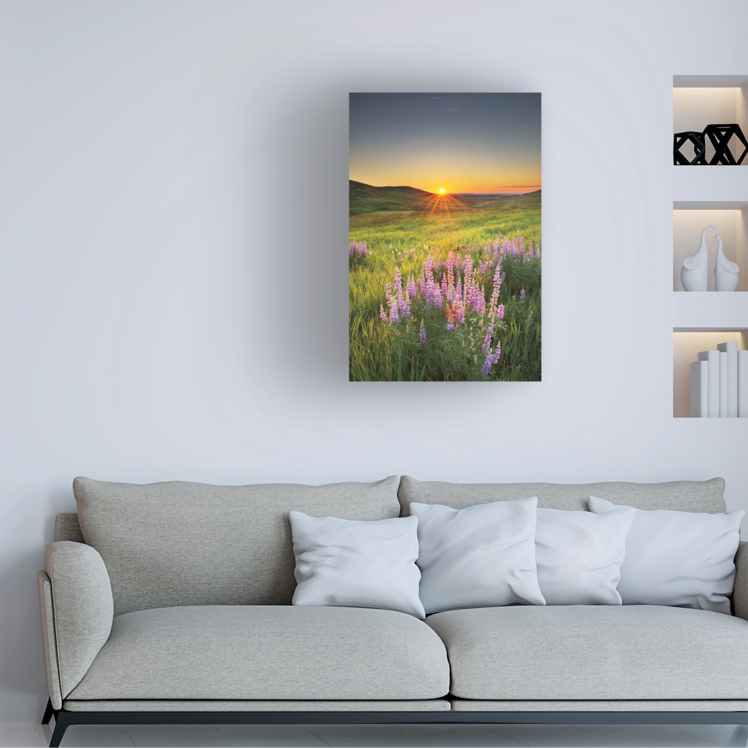Alan Majchrowicz 'Prairie Sunrise' Canvas Art