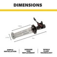 thumbnail image 2 of Dometic 3310423.209U OEM RV 12V Power Awning Extension Motor for 9100 Awnings | RH Black Torsion Assembly, 2 of 4