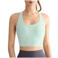 thumbnail image 6 of Wireless Bras for Women Support Back-Smoothing Bra Feature V-Neck T-Shirt Bra Style W-1806 Hook and Eye Closure Exercise Bras Green-b M, 6 of 6