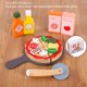 thumbnail image 3 of Juego De Juguetes De Pizza, Comida De Juego De Pizza, Interacción De Madera De Alta Simulación Para Decoración De Habitaciones, 3 of 7