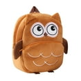 thumbnail image 3 of Mochila para niños Bolsa de felpa divertida para niños de gran capacidad casual de gran capacidad para niños búho, 3 of 8