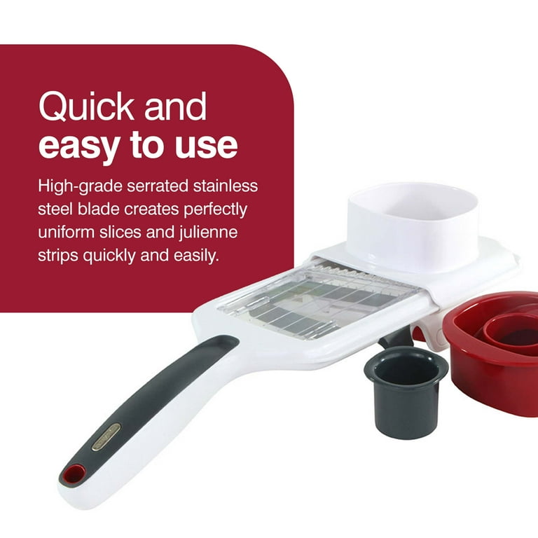 Zyliss 2-in-1 Easy Control Handheld Vegetable Slicer and Mandoline