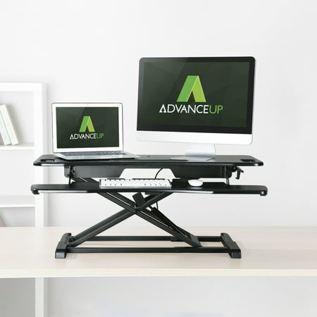 AdvanceUp 2-Tier Standing Desk Converter Adjustable Workstation, (The Best Standing Desk)