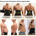 thumbnail image 7 of Lilvigor Mens Waist Trimmer Belt Neoprene Waist Trainer for Weight Loss Slimming Body Shaper Workout Belly Band Sports Girdles, 7 of 7