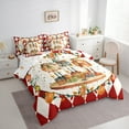 thumbnail image 3 of Manfei Nutcracker Royal Guarder Bedding Comforter Set 7-Piece for Teen, Merry Christmas King Bedding Sets, Vintage Western Plaid Reversible Bed Sheets, Lightweight Room Decor, 3 of 7