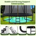 thumbnail image 3 of Noble House 8FT Backyard Steel Recreational Trampoline, Enclosure Net with Ladder, for Kids and Toddlers, Black, 3 of 7