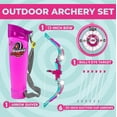 thumbnail image 2 of Toysery kids archery set - Kids Archery Bow with 6 Suction Cups Arrows, Target, and Quiver- girls bow and arrow set | kids bow and arrow, 2 of 10