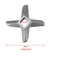 thumbnail image 2 of Steel Blade, 5 Type Mincers Cutter Mincer Blade Kitchen Food Cross-shaped Replacement Part Professional Steel  For Kitchen, 2 of 3