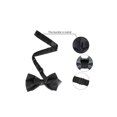 thumbnail image 3 of INSPIRE CHIC Men's Solid Color Pre-Tied Bow Ties Neck Wedding Party Tuxedo Pointed Bowties Deep Gray One Size, 3 of 5