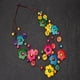 thumbnail image 4 of Collar de cuentas de coco Fernando Flor Ciruela Mujer, 4 of 8