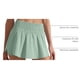 thumbnail image 4 of Short falda CRZ YOGA de talle alto con volantes, shorts deportivos talla grande, 4 of 5