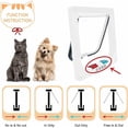 thumbnail image 3 of Cat Flap, 4-Way Manual Lock, Energy Saving, Weatherproof, Convenient, Small Dog, Easy to Install and Use, Upgraded Version M, 3 of 5