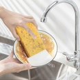 thumbnail image 4 of 16 Pack,Biodegradable and Compostable Sponges Scouring Pad,Palm Fiber Eco-Friendly Sponge for Kitchen Dishes Cleaning, 4 of 5