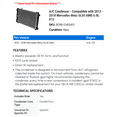 thumbnail image 2 of A/C Condenser - Compatible with 2013 - 2018 Mercedes-Benz SL65 AMG 6.0L V12 2014 2015 2016 2017, 2 of 2