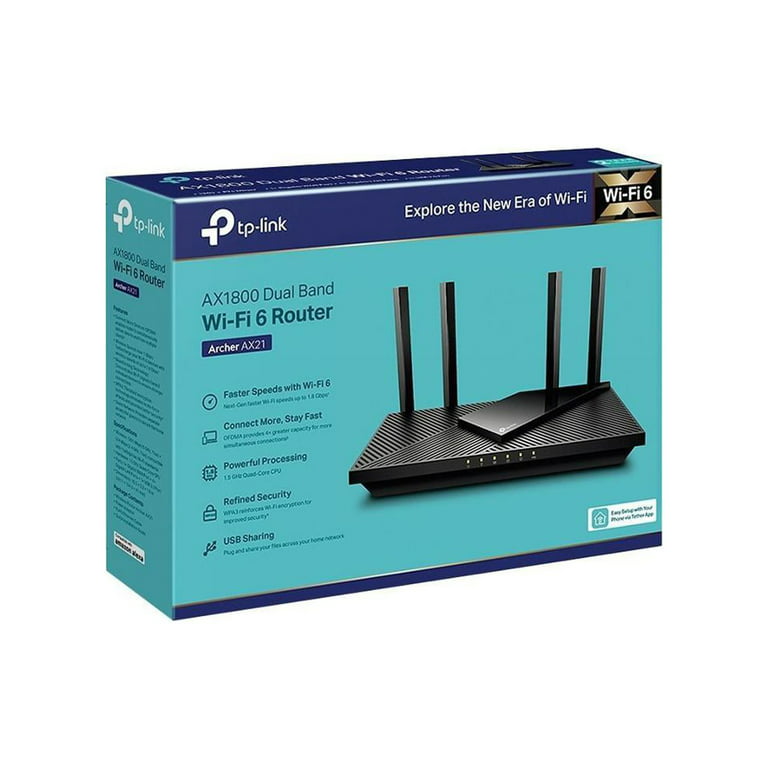 TP-Link Router WiFi 6 AX1800 Smart WiFi Router Archer AX20