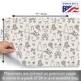 thumbnail image 2 of CounterArt Wedding Wishes 24-Sheet Premium Paper Placemats, 2 of 6