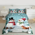 thumbnail image 2 of jejeloiu Wild Squirrel Pink Xmas House Twin Comforter Set,Reversible Microfiber Girls Christmas Bedding,2 Pieces, 2 of 8
