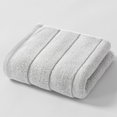 thumbnail image 1 of Paquete de 3 toallas de algodón, Toallitas absorbentes para adultos, Toallas faciales gruesas y suaves, gris, 75x34cm, Tejido ecológico natural, Multiusos para el hogar, Viajes, Uso al aire libre, 1 of 6