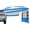 Gray Blue, variant on Versatile Vehicle Awning with 3 Removable Sides, Large Car Awning 11.5FT * 7.9FT, UV50+ and Waterproof PU2000mm Truck Canopy, SUV Camping Sunshade with 8 Storage Pockets, Gray Blue