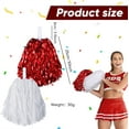 thumbnail image 2 of NOGIS 4 Pcs Pom Poms Cheerleading Spirited Fun Pom Poms Cheer Metallic Foil Handle Cheerleading Poms Cheer Squad Team for Party, Sports Dance Cheer, 30 Grams Weight Each (Red, White), 2 of 7