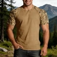 thumbnail image 2 of T-shirt pour Homme pour un Usage Quotidien Décontracté, Haut Estival Respirant avec Manches Raglan, Col Ras du Cou Léger Conçu pour Temps Chaud, 2 of 5