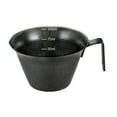 thumbnail image 2 of QAQuu Stainless Steel Espresso Cups, Single Spout Metal Espresso Measuring Cup with Scale, Espresso Shot Cups with Handle, 100ml/3.4 oz, Black, 2 of 9