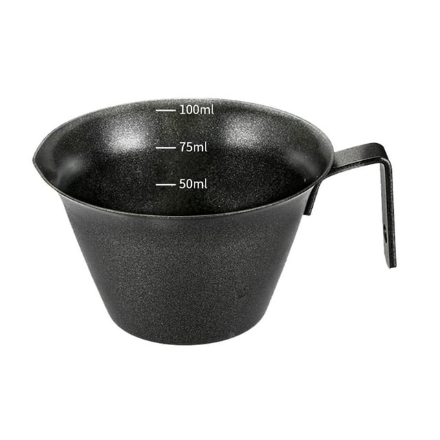 PEKIOGT Shot Cups Measuring Cups with Handle Stainless Metal Cups | Accurate Shot Cups with Scale for Coffee Shops Cafes and Home Brewing Enthusiasts