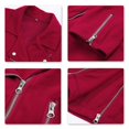 thumbnail image 4 of Womens Retro Solid Slim Fit Punk Jacket, 4 of 4