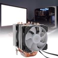 thumbnail image 1 of Ventiladores de Enfriamiento de CPU de la ComputeraRa, Enfriador de CPU 6 Tuberías de Calor 90 mm 4Pin Con Ventilador Dual Para AM2 AM2+ AM4 AM3+, 1 of 7