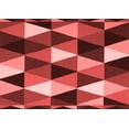 thumbnail image 1 of Ahgly Company Indoor Rectangle Abstract Red Contemporary Area Rugs, 4' x 6', 1 of 4