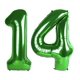 thumbnail image 1 of Globo Upegesy número 14 verde de 40 pulgadas para fiesta de cumpleaños, 1 of 6