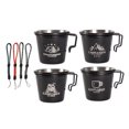 thumbnail image 2 of tredstone 5 Pieces Tea Coffee Cups Practical Utensils Mugs for Camping Campfire Hiking, 2 of 9