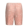 thumbnail image 4 of Rocae Rose Gold Glitter for Men's Soft Sleep Pajama Shorts, Waistband and Pockets, 4 of 9