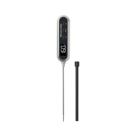 KitchenAid Rapid Response Digital Food Thermometer, -4F to 482F/-20C to 250C, Black, KQ905