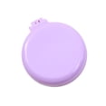 thumbnail image 2 of Pisexur Belleza Maquillaje Cepillo de pelo plegable romántico color macarrón con espejo, redondo, portátil, de bolsillo, mini peine masajeador, tamaño de viaje, para mujerepara mujeres y hombres, 2 of 2