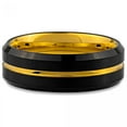 thumbnail image 2 of Beveled Shiny Black Plated With Gold Plated Center Groove And Inside Ring, 2 of 2