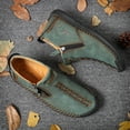 thumbnail image 4 of Botas de hombre con costuras y cremallera, botines estilo vintage, suela de goma, zapatos para exteriores, mocasines, 4 of 5