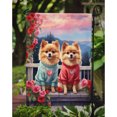 thumbnail image 3 of Pomeranian Two Hearts Garden Flag, 3 of 5