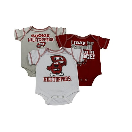 Western Bay - Outerstuff Baby Western Kentucky Hilltoppers 3 Piece Creeper Set
