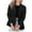 Black, variant on Homenesgenics Open Front Jackets Women's Casual Blazer Jackets Suit Long Sleeve Open Front with Button Pockets for Business office White L