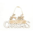 thumbnail image 6 of Christmas Decorations Champagne Gold Merry Christmas Wooden Sign Sticky Powder Large Christmas Decoration Door Hanging Christmas, 6 of 9