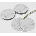 thumbnail image 4 of Inkdotpot Silver Foil Paper Hang Tags Ready To Pop Baby Shower Favor Tags 50 Pieces, 4 of 6